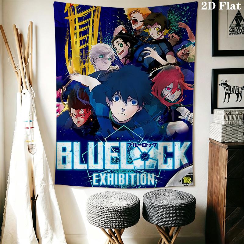 Blue Lock Anime Print Pattern Home Decor Tapestry, Wall Hanging, Decorative RV Wall Cloth.XGT0914419