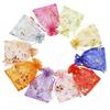 50piece Gold Stamp Rose Pattern Gauze Bag Colorful Pull Rope Self Sealing Storage Bags Candy Gift Accessory Package Jewelry Pouc