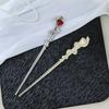 Exquisites Crystal Snake Hairclip Halloween Costumes Hairpins Long Hair Accessory for Distinctive Look