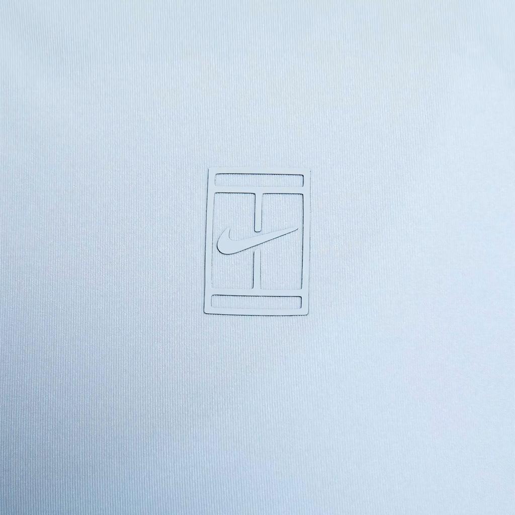 Nike Court Advantage Dri-FIT Einfarbig Hautfreundlich Bequem Schnelltrocknend Tennis-Shirt Damen Oberteile Himmelblau FZ6738441