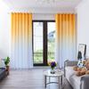 Living Room Bedroom Blackout Curtains Gradient Tulle Curtains Simple Window  Drape Valance 1PCS