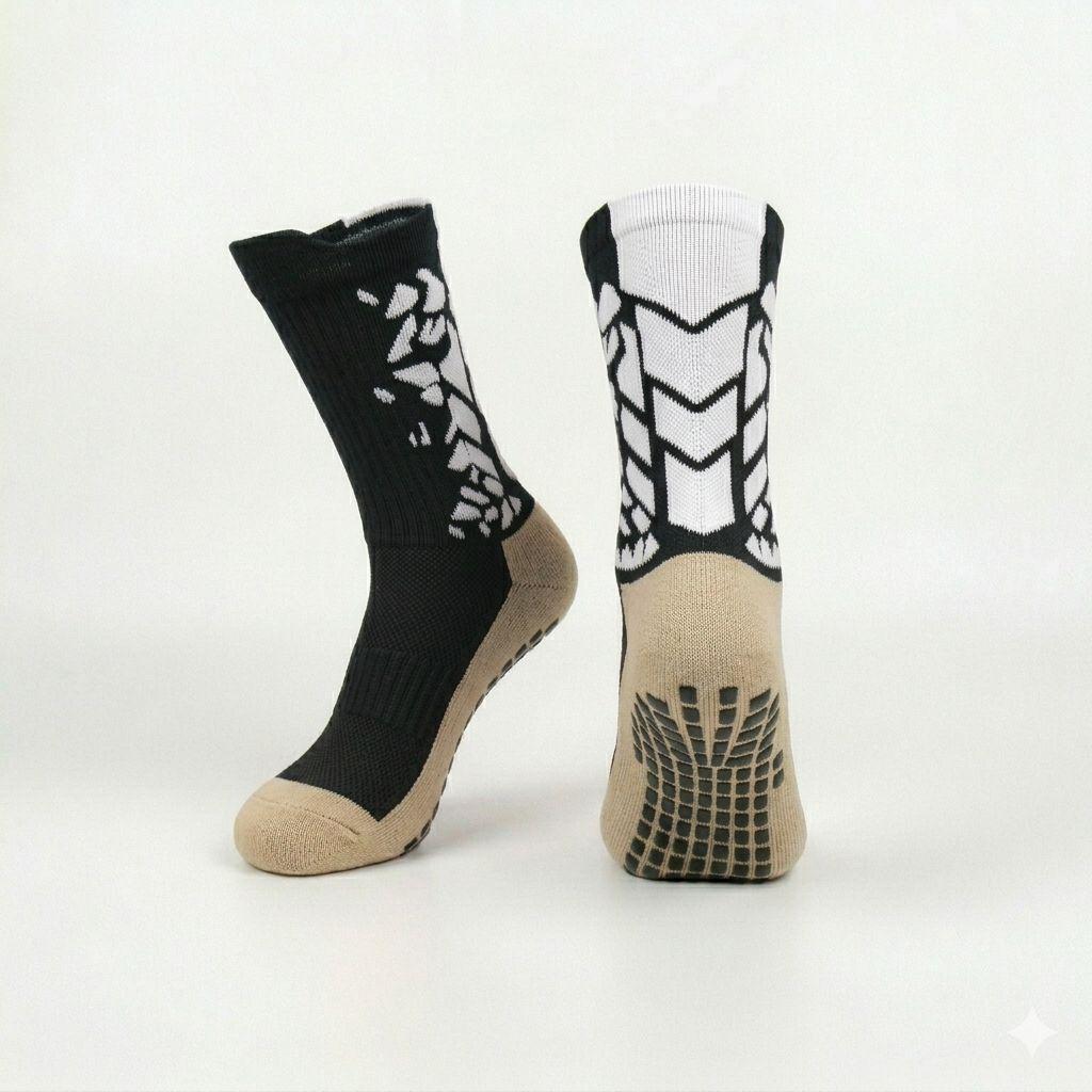 Anti-Slip Breathable Mid-Calf Football Socks with Towel Bottom