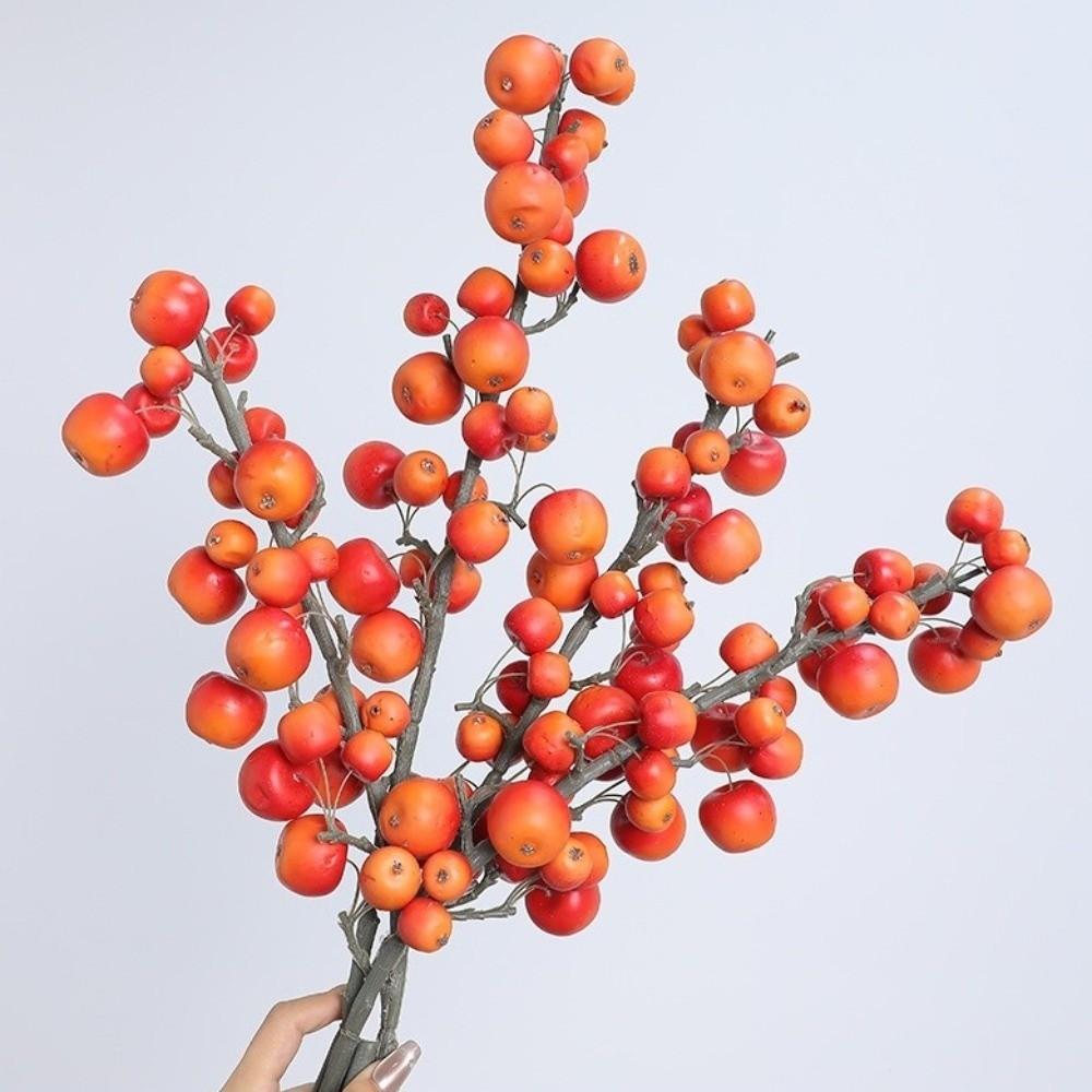 Green Plants Foam Fruits Branch Small Fruit Fake Plants  Living Room Decoration