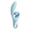 Vibromasseur Rabbit - Satisfyer - Touch Me - Bleu - Flexible - 3 Moteurs Puissants