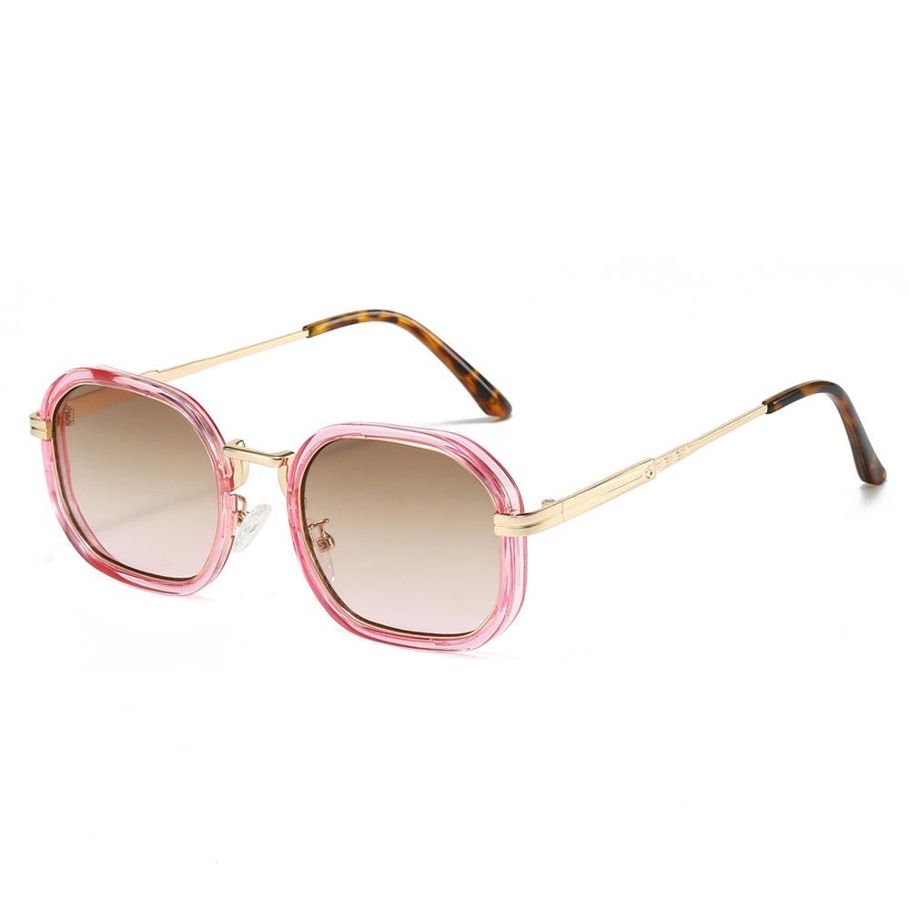 Vintage Square Sunglasses Women Metal Men Shades Fashion Eyewear Luxury Sun Glasses Brand Oculus Female  Uv400