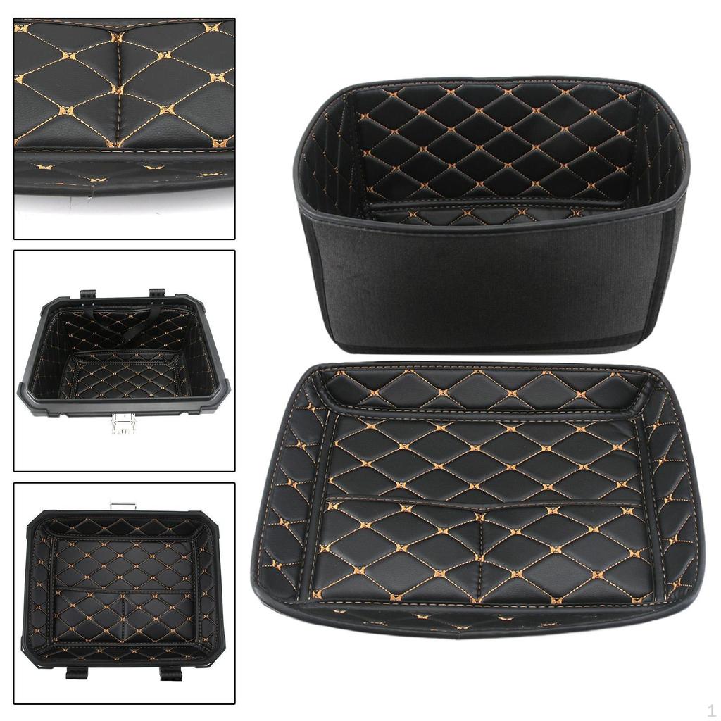 Motorcycle Rear Tail Pad Portable Sturdy Accessories Lightweight PU Replace Luggage Box Inner Trunk
