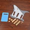 6 String Guitar Pickup Back Plate 3Ply Pickguard with 5-Way Switch Scratch Plate
