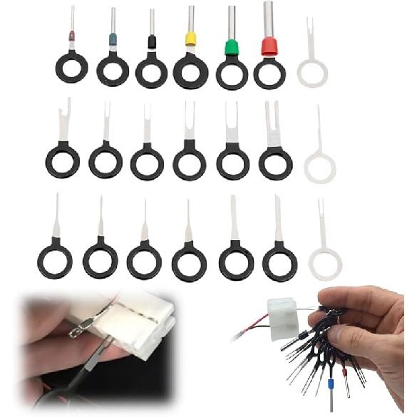 Terminal Ejector Kit, 2024 Upgrade Automotive Terminal Tool Electrical Terminal Pin Removal Tool Wire Pin, Terminal Removal Depinning Tool Kit