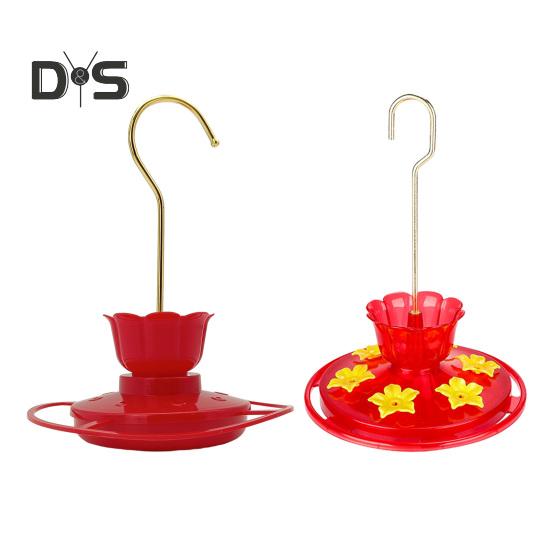 Kolibri-Futterspender, auslaufsicheres Design, Futternapf mit 6 blumenförmigen Futteröffnungen, leicht nachfüllbarer Kolibri-Futterspender