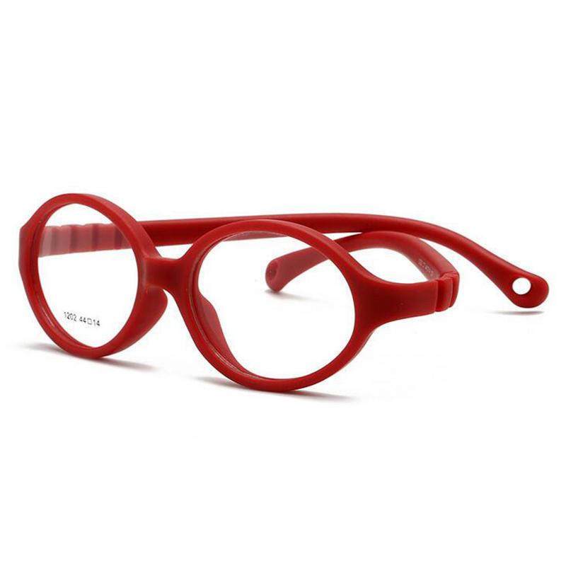 Safety Silicone Blue Light Blocking Prescription Eyeglasses Children Boy Girls Computer Kid Optical Glasses 0 -0.5 -0.75 To -4.0