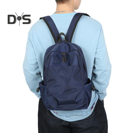 Einfarbiger Rucksack für Damen und Herren, wasserdichte Schultasche aus Oxford-Stoff, leichter Rucksack mit verstellbaren Trägern für Arbeit, Reisen und Outdoor