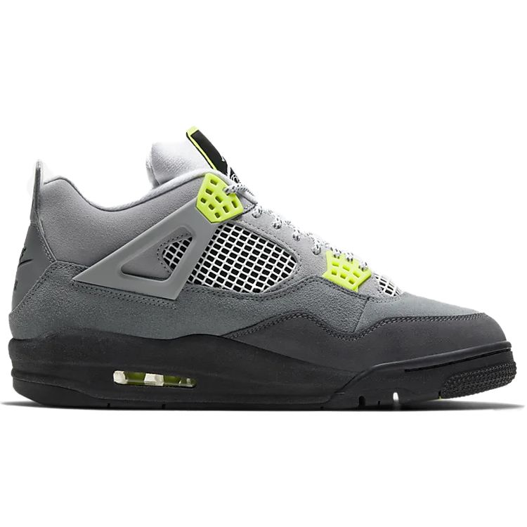 Baskets Unisexe Air Jordan 4 Retro SE Neon 95 Gris Cool-Grey Volt CT5342-007