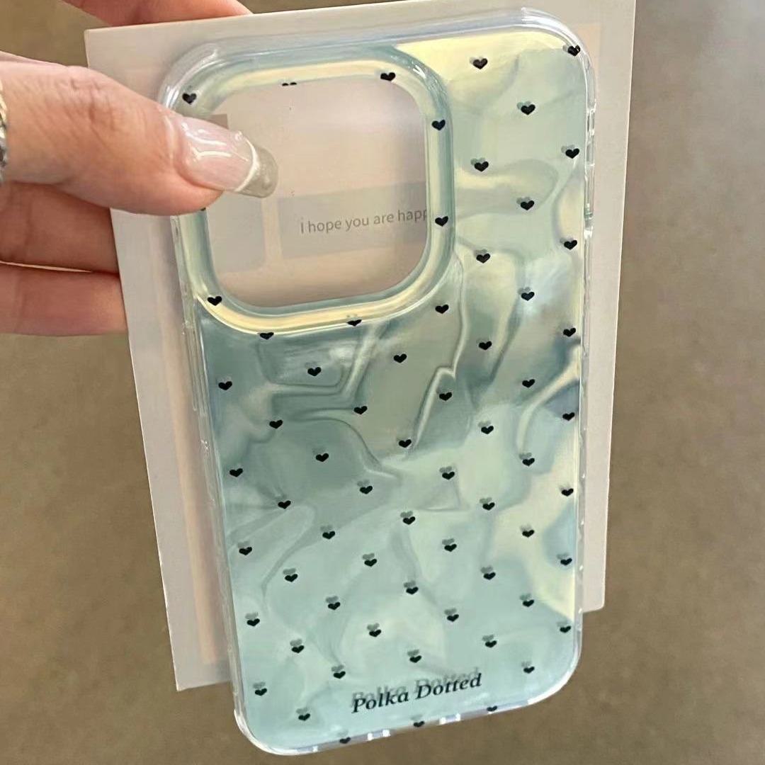 

Чехол Apple Mint Green Heart для 15/14/13/12/11/Pro/Pro Max/XS Max/XR/XS 14 Pro