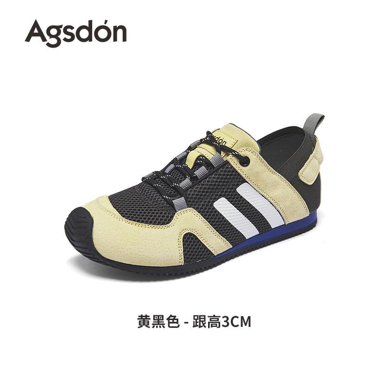 

Augusteng platform-soled German training shoes women s 2025 new summer flat-soled white shoes mesh casual Forrest Gump sports shoes 40