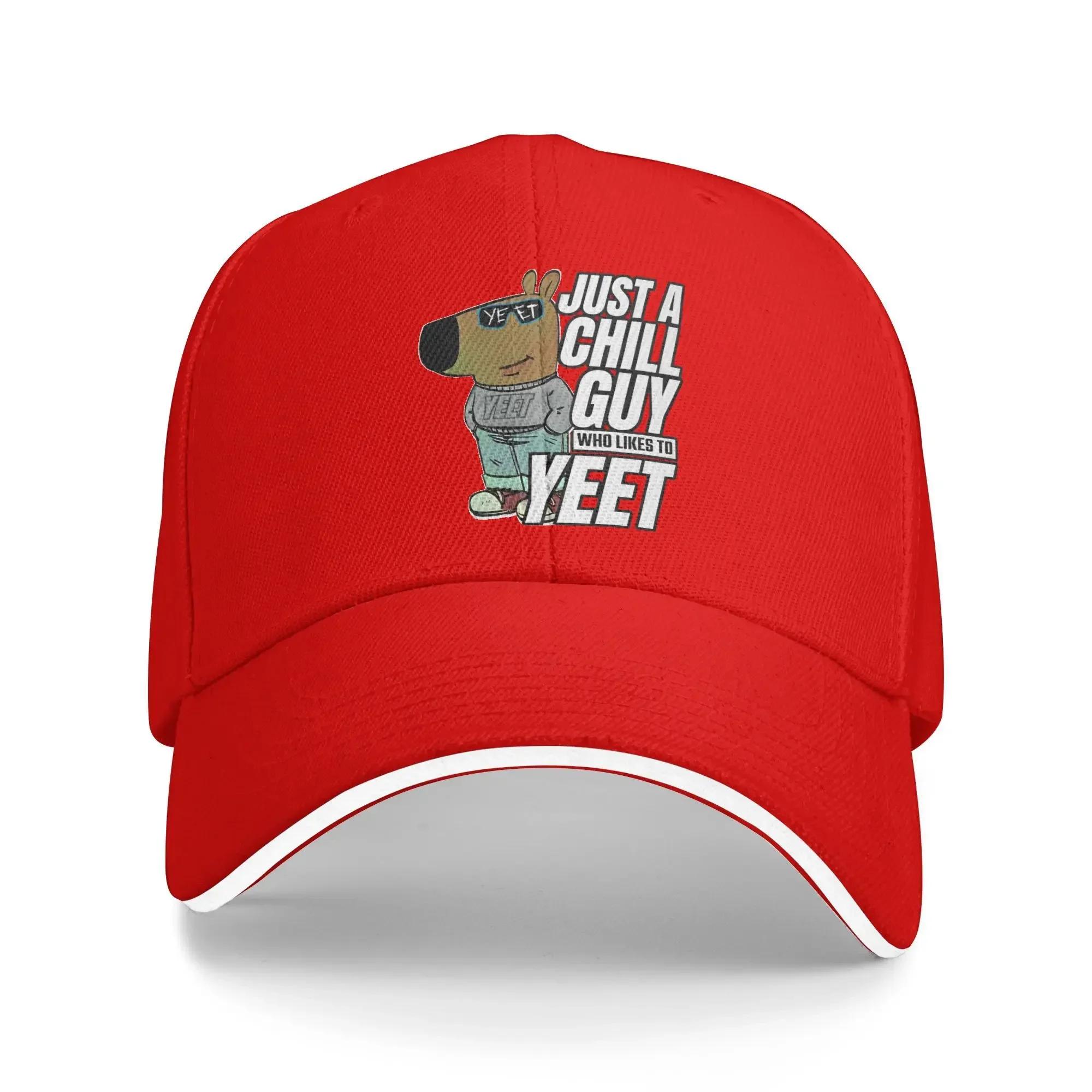 

Spring Casual Baseball Cap Just A Chill Guy Kpop Rock Hip Hop Hats For Women Unisex Wholesale Jey Uso Yeet Streetwear Baseball Caps One Size