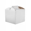 Cardboard Box For Cake 34X34X25Cm White Packaging Tall With Handle