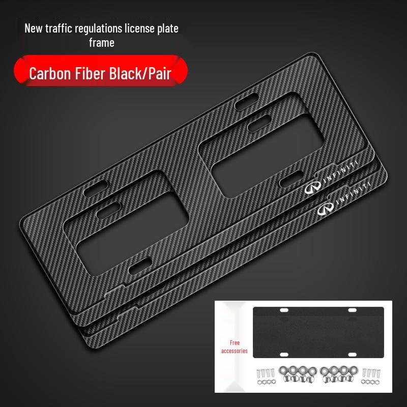 Protection de cadre de plaque d'immatriculation Infiniti pour QX50, Q50, QX60, Q60 et Q70.