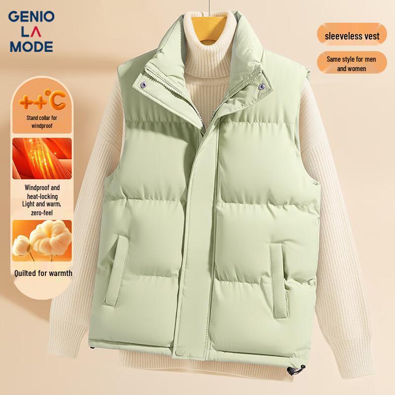 

GENIOLAMODE Мужской зимний теплый хлопковый жилет на флисовой подкладке 2XL
