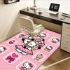 Office Rug Hello Kitty, Pink Anti-Slip Rug, Machine Washable for Living Room, Bedroom, Office, Multiple Sizes, Bedroom Mat, Decorative Mat, Durable Ma