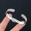 Sterling Silver Oval Golden Rutile Gemstone Boho Wedding Handmade Mother Bangle
