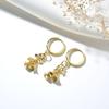 Christmas Hot Selling Women’s S925 Silver Wind Chime Earrings with 18K Gold Plated Ear Cuffs