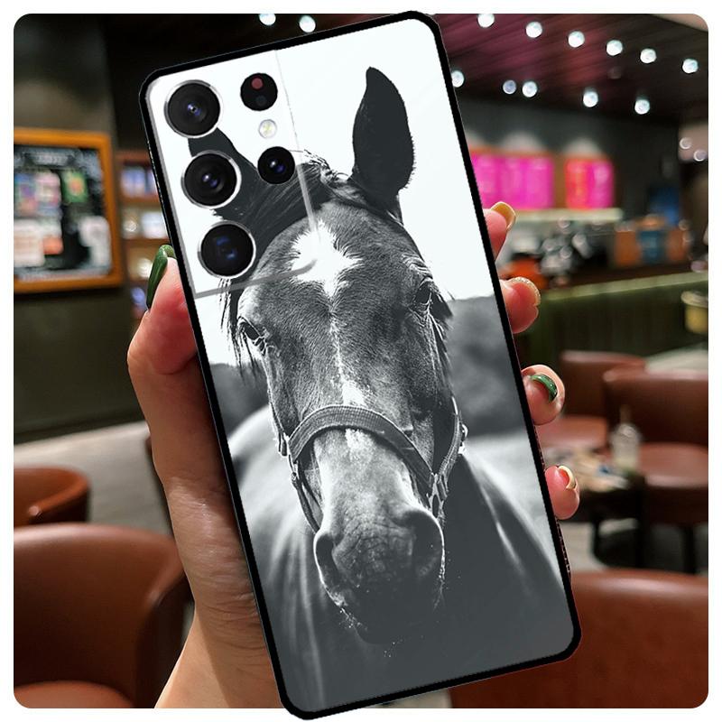 Horse Animal Phone Case For Samsung Galaxy S25 Ultra S20 S21 S22 S23 S24 Ultra S9 S10 Plus S25 FE Cover