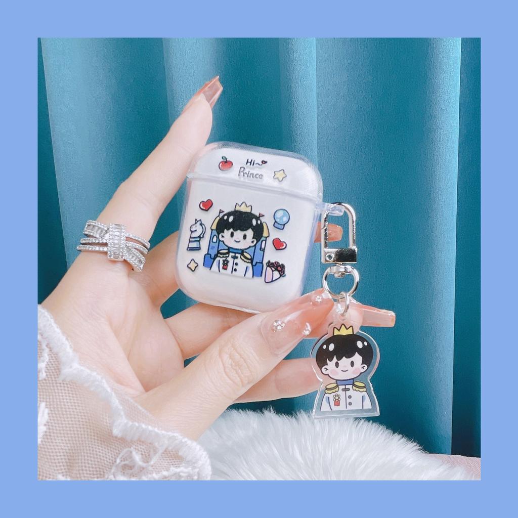 Cartoon AirPods1/1st generation Apple earphone case Pro1st generation Bluetooth earphone case Transparent earphone case Soft
