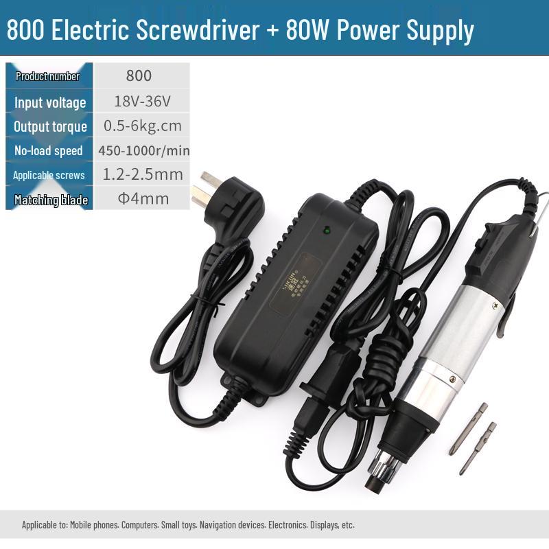 Electric Screwdriver Set 220V: Models 800, 801, 802 with Adjustable Speed and Torque