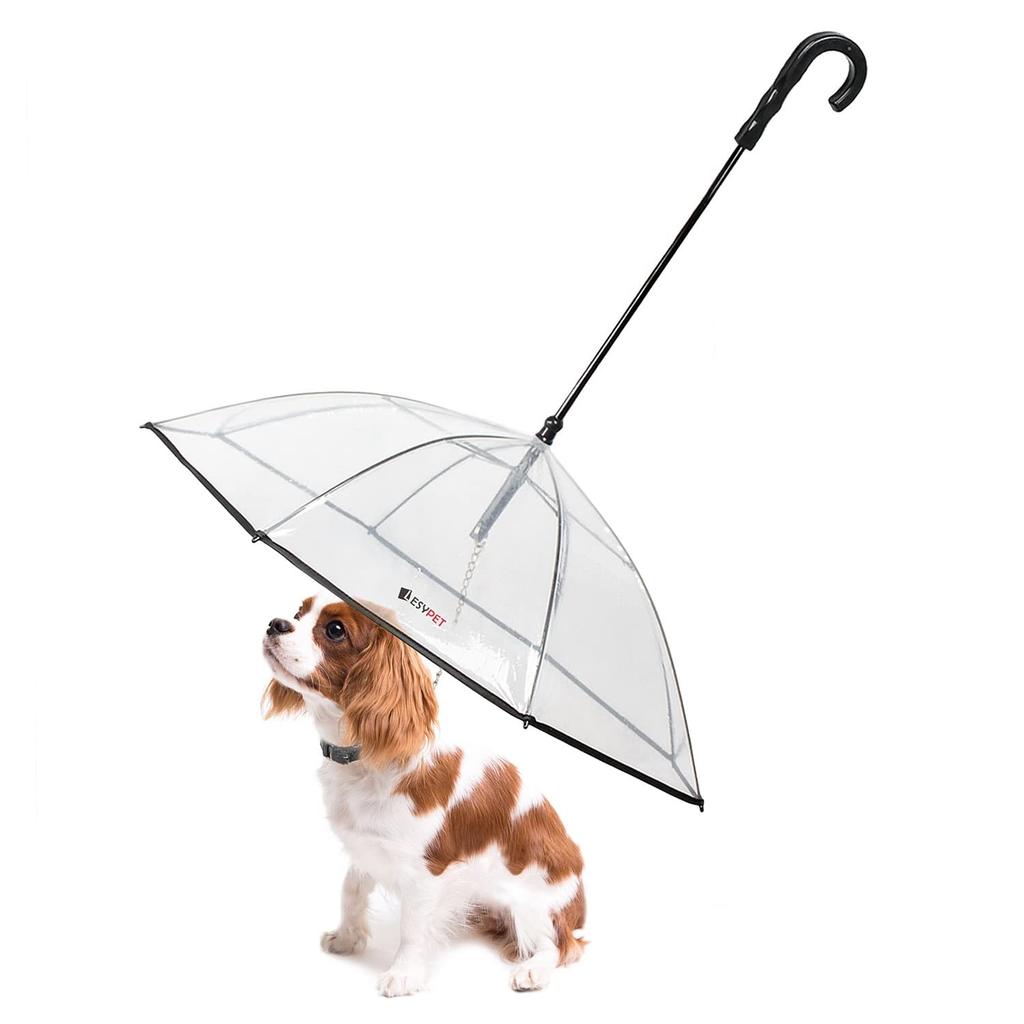 Lesypet Dog Umbrella Umbrella for Walking Even on Rainy Days Foldable Lead Umbrella Suitable for Small and Medium Dogs - - -