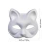 10Pcs Mask Cat Masquerade Blank Masks White Animal Empty Face Women Halloween Cosplay Party Kid Woman Therian Wolf Costumes