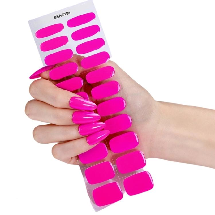 

1Set Gel Nail Stickers Comfortable Fit Long Wearing Shine Without Exposure Easy to Apply for Women