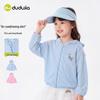Girls' Striped Summer Sun Protection Cardigan