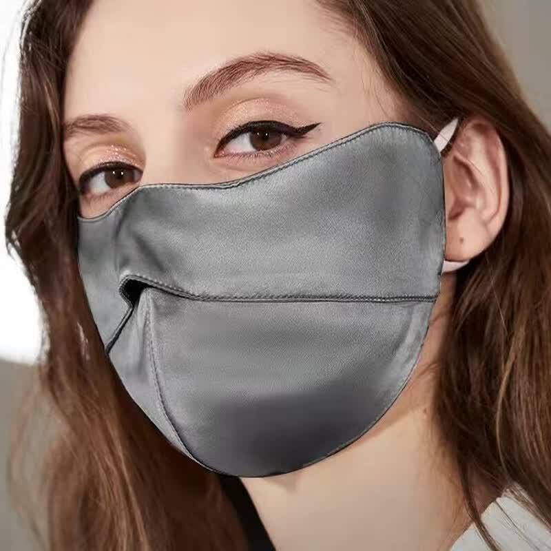 Mulberry Silk Full Face & Neck Sun Protection Mask