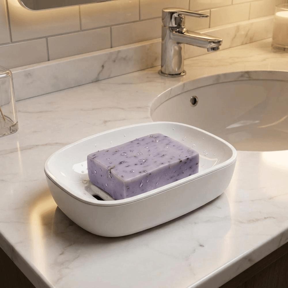 Plastic Drain Soap Box Fast Drying Soap Dish Holder Storage Rack Soap Storage Rack Shower