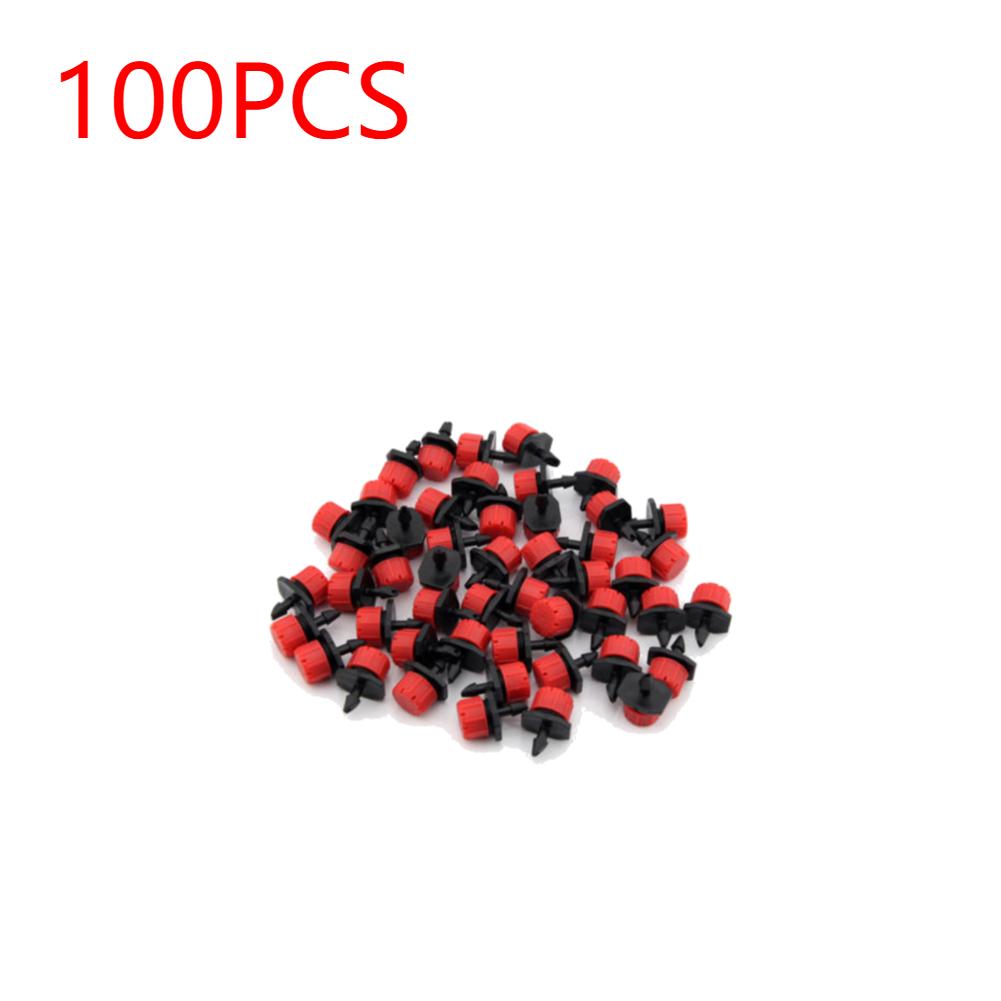 500-100pcs Adjustable Irrigation Drippers Sprinklers Garden Potted Plant Water Dropper Head Watering Irrigation System 8 Holes