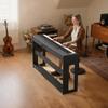 Weighted Digital Piano, 88 Keys Fully Weighted, Electric Piano Keyboard with Furniture Stand, Power Adapter, Triple Pedal, Record Function, 280 Tones,