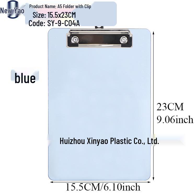 Large Capacity A4 File Box with Pen Slot & Clipboard for A5 Paper Storage
