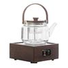 Moda Lanca Electric Tea Brewing Set with Walnut Wood Accents