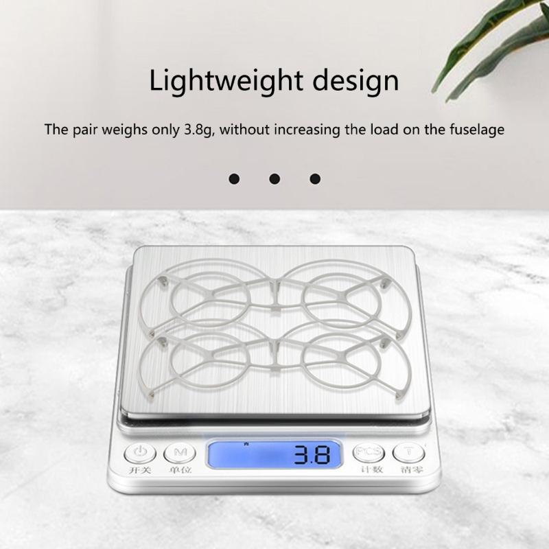 1 Set Propeller Protections Rings Safe UAV Flight Propeller Guard Easy Attachment Accessory for Quadcopter