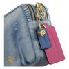 Coach Carey 15 Gold Letter Floating Logo Denim Mini Shoulder Crossbody Bag Women Bags Light-Indigo CEK67-IMNIM