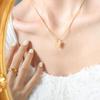 Douyin Heart Necklace: Trendy French Light Luxury Women's Clavicle Chain with Exquisite Titanium Steel Pendant