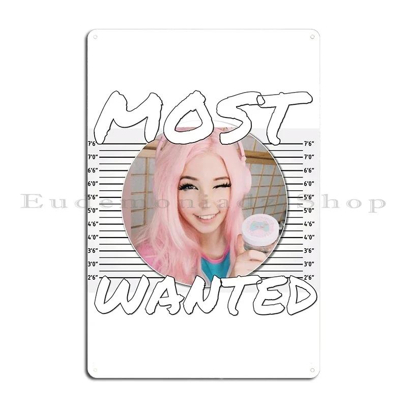 Belle Delphine Gamer Girl Metal Sign Bar Cave Wall Decor Wall Mural Cinema create Tin Sign Poster