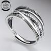 1 Stück 925er Sterlingsilber verstellbarer Ring, schlichtes Design, geeignet für den täglichen Freizeitlook, Hochzeiten und als Geschenk zum Muttertag