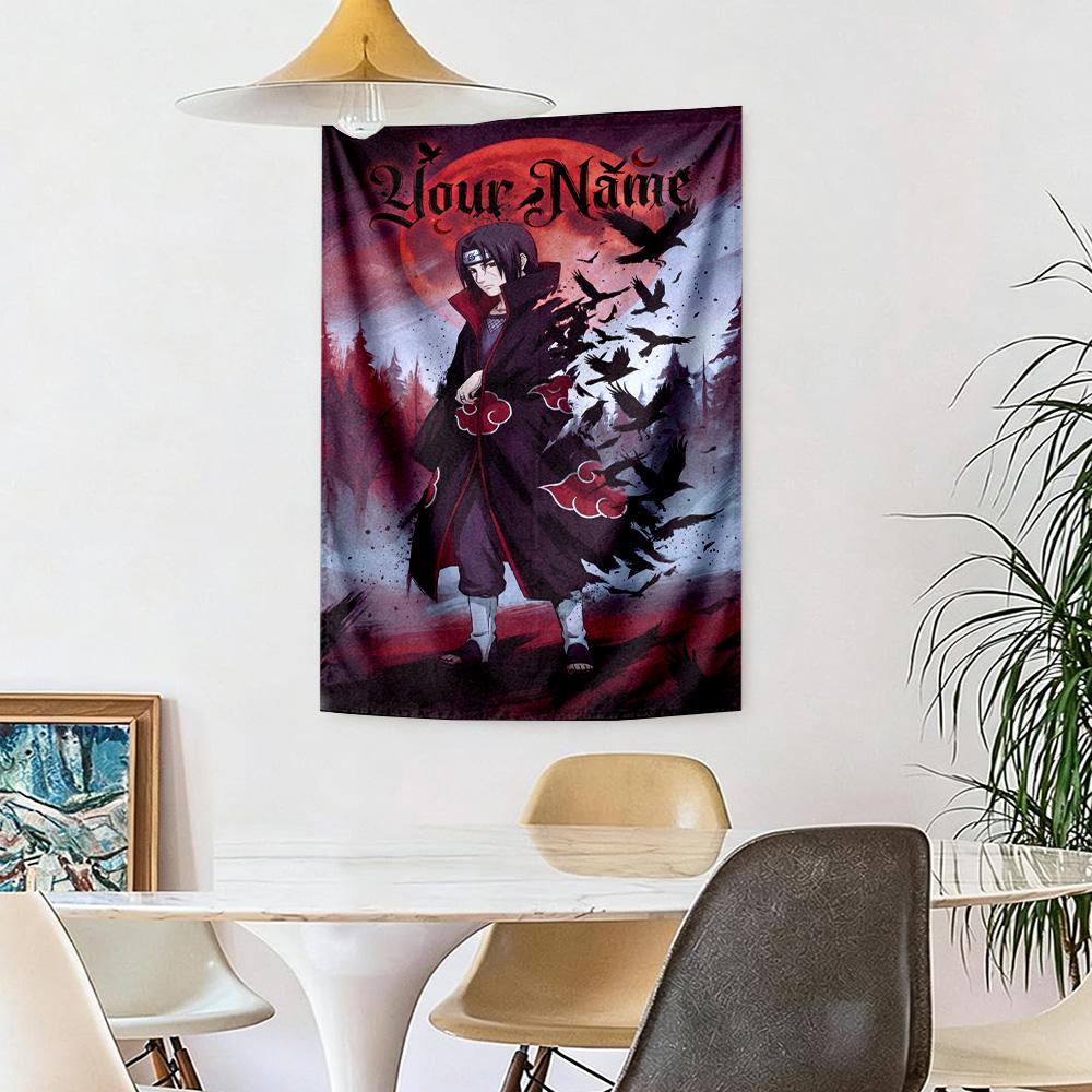 Naruto Character Custom Tapestry Customizable Wall Tapestry Vibrant Fade-Resistant Print Perfect for Gift Wrapping Multi-purpose for All Occasions