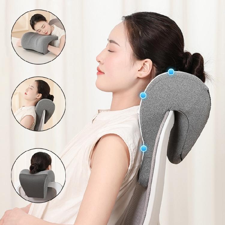 Ergonomisches Bürostuhl-Nackenstützkissen mit abnehmbarem Bezug Memory-Schaum-Kopfstützenaufsatz für Nickerchen am Schreibtisch