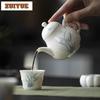 150ml White Porcelain Handmade Teapot Hand-painted Orchid Teapot With Filter Vintage Pot Tea Maker Kettle Tea Services Crafts