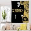 Movie SScarfaceS Cartoon Tapestry Art Science Fiction Room Home Decor Wall Hanging Sheets