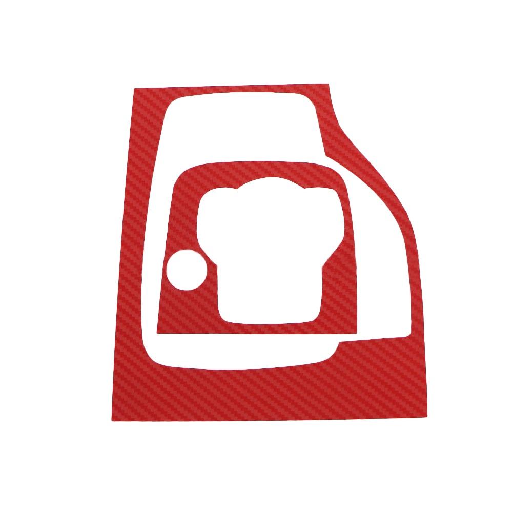 Gear Head Shift Knob Panel Cover Sticker Car Interior Carbon Fiber Trim Stickers Fit For Mazda 3 Axela 2014 2015 - 2019 AT