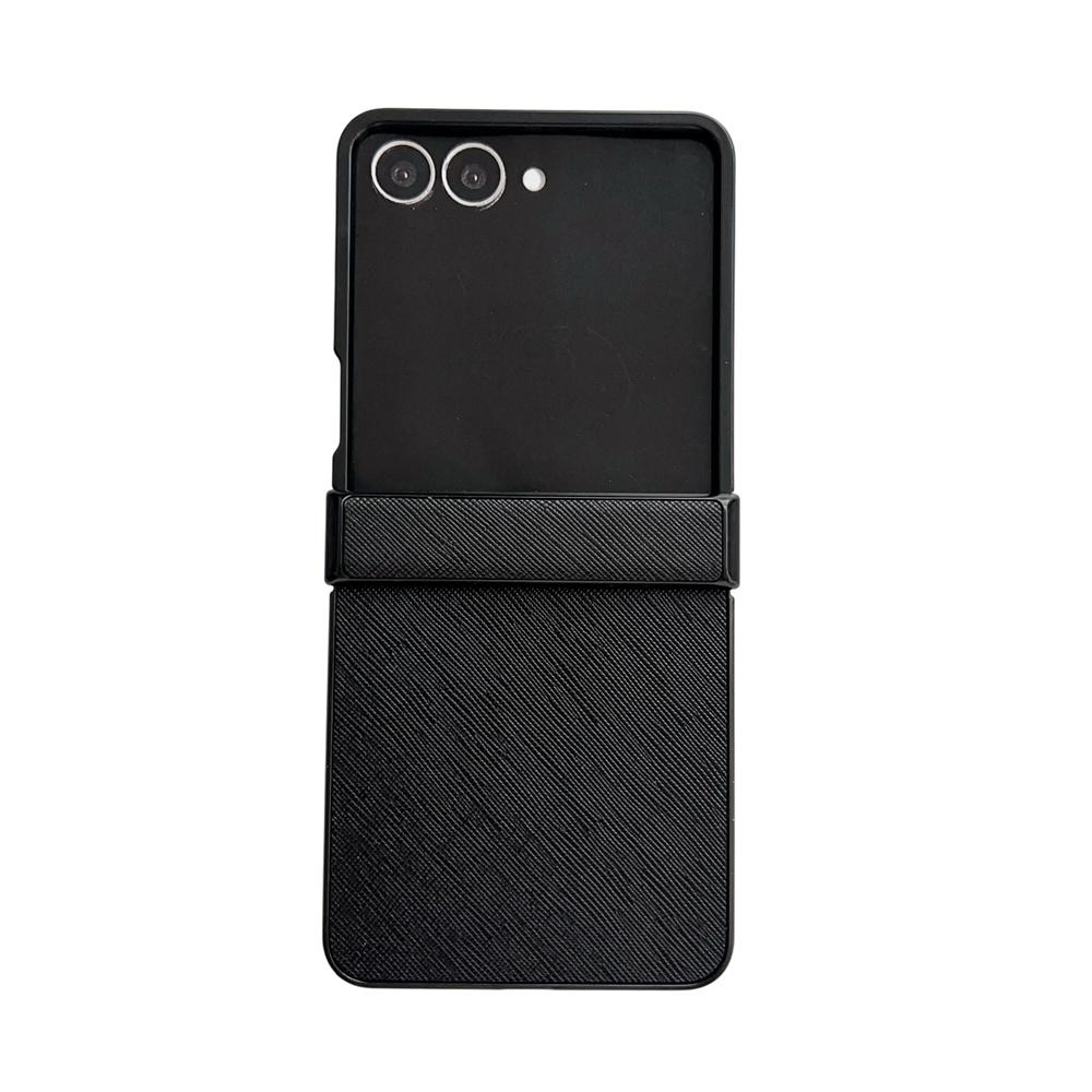 PU-Leder Handyhülle für Samsung Galaxy Z Flip 7 FE 6 5 4 3 5G Flip7 Flip6 Flip5 Flip4 Scharnier Schutzhülle