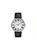Men's Quartz Watch with White Dial, Stainless Steel Case, Leather Strap. Elegant Refined, High-quality Timepiece Suitable T122.410.16.033.00